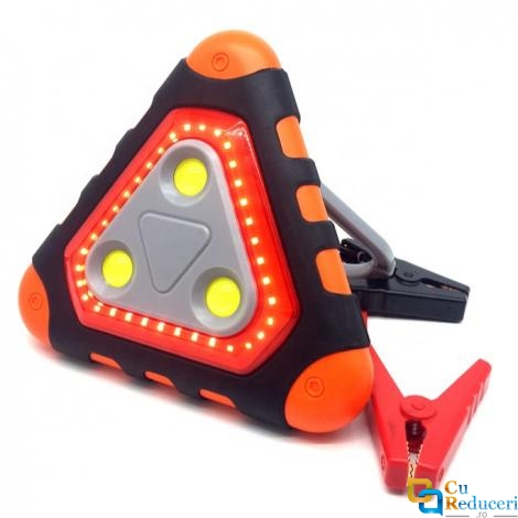 Acumulator extern pornire auto / Jump Starter, 12 V, curent pornire 300 A/5 sec., 5V/2.1A, curent maxim 600 A, capacitate 12000 mAh, lanterna, putere 38.4 Wh