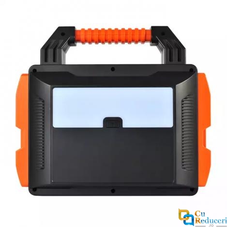 Generator portabil compatibil cu panou solar, putere 300W, capacitate 80AH 298Wh, DC12V AC 220-230V, 4 moduri incarcare, iesire USB: 2 porturi TYPE-C si 4 portri USB-A, lanterna