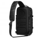 Geanta crossbody Ozuko, de umar sau de mana, sistem multifunctional de prindere, full impermeabila, antifurt, unisex, depozitare camera foto, atasare trepied, neagra