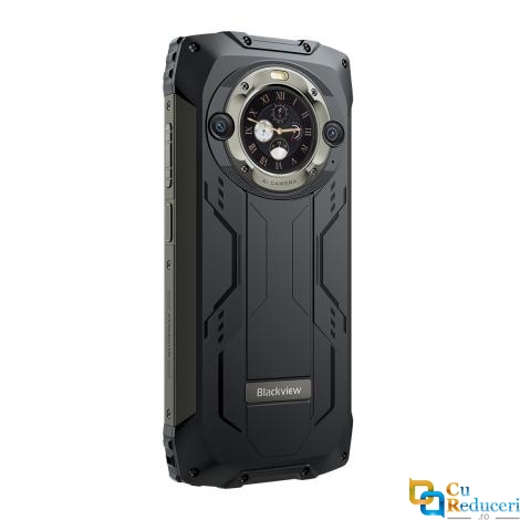 Telefon mobil Blackview BV9300 PRO, Negru, 4G, Dual Screen 6.7 inch + 1.32 inch FHD+ 120Hz, Memorie RAM: 12GB + 12 GB extensibil, ROM: 256GB, NFC, Dual SIM, baterie 15080 mAh, Android 13