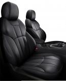 Set huse scaune auto, universale, material piele ecologica, respirabila, scaune fata, spate, tetiere, culoare negru 