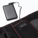 Centura pentru masaj cu incalzire, pentru ameliorarea durerilor lombare si abdominale, relaxare musculara, 3 viteze de masaj, 3 nivele de intensitate pentru caldura 45/55/65℃