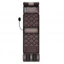 Saltea pentru masaj complet Shiatsu, perna de masaj detasabila, pentru persoanele care au dureri de spate, 7 moduri de masaj, 10 motoare de vibratii, 3 trepte de viteza, dispozitiv de control, presiunea pernelor optimizata, piele ecologica, maro inchis