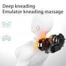 Perna pentru masaj pentru masaj 3D, incalzire infrarosu,  masaj electric si caldura pentru gat, talie, solduri, picioare, spate, adaptor pentru masina, gri