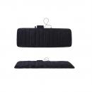 Saltea pentru masaj gat, spate, talie, picioare, 10 motoare vibrante, telecomanda, cu caldura, piele ecologica, culoare negru