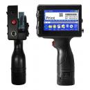 Imprimanta de mana portabila tip pistol BLIROWIN<sup>®</sup> cu touchscreen, imprimare logo, coduri de bare, date de expirare, coduri QR, compatibila pe suprafete multiple, cerneala cu uscare rapida, cartus negru lucios, dimensiune imprimare 1-12.7mm