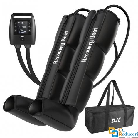 Aparat de masaj CINCOM cu aer pentru picioare, gambe si coapse, 8 camere compresie aer, baterie reincarcabila, cu 3 moduri de masaj si 3 intensitati reglabile, imbunatateste circulatia sangelui, amelioriaza oboseala, drenaj limfatic, amelioreaza durerilor musculare