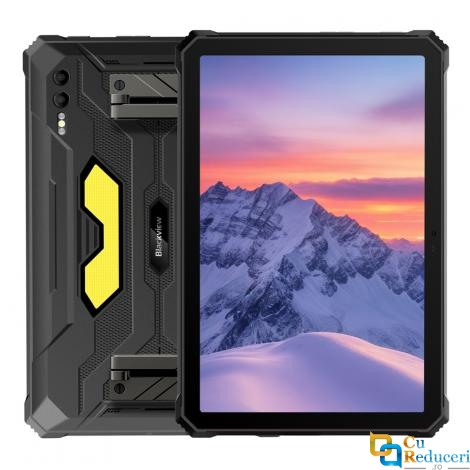 Tableta Blackview Active 10 Pro, display FHD+ IPS 10.95 inch, 2K, 5G, capacitate baterie 30000 mAh, Dual SIM, Android 14, Memorie Ram 12 Gb + 24 Gb extensibil, memorie ROM 512 Gb, camera 108MP+20MP spate + 50MP fata