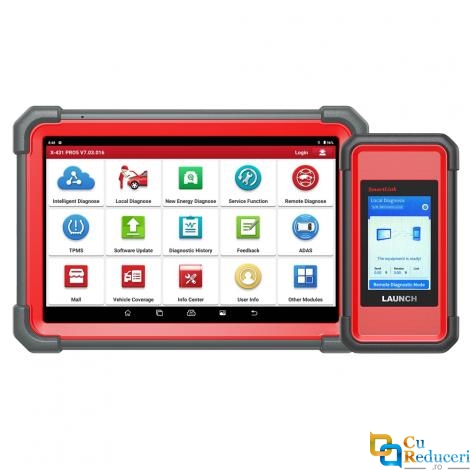 Tester Auto Profesional, Launch X431 PRO 5 cu Smart Link 2.0, Display 10.1 inch, Android 10.0, 4GB RAM + 64GB Stocare, Codare ECU, Bidirectional control, Diagnoza Multimarca, 39+ Functii Speciale, ADAS, CANFD, Doip, baterie 6300 mAh, 2 ani actualizare gratuita