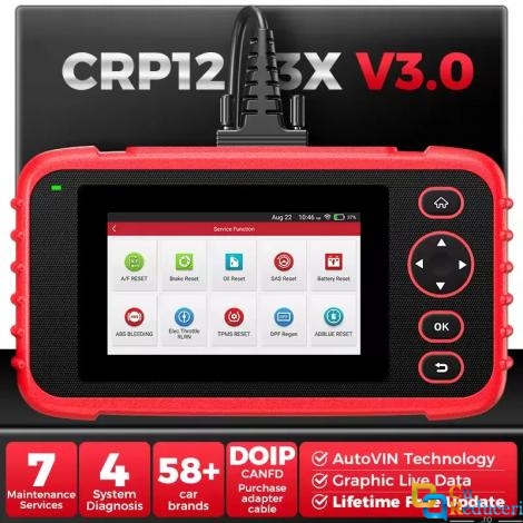 Tester Auto Profesional, Launch CRP123X V3.0, OBD2, EOBD Display 5 inch, Android 8.1, 2GB RAM + 32GB Stocare, baterie 6100 mAh, actualizare gratuita pe viata
